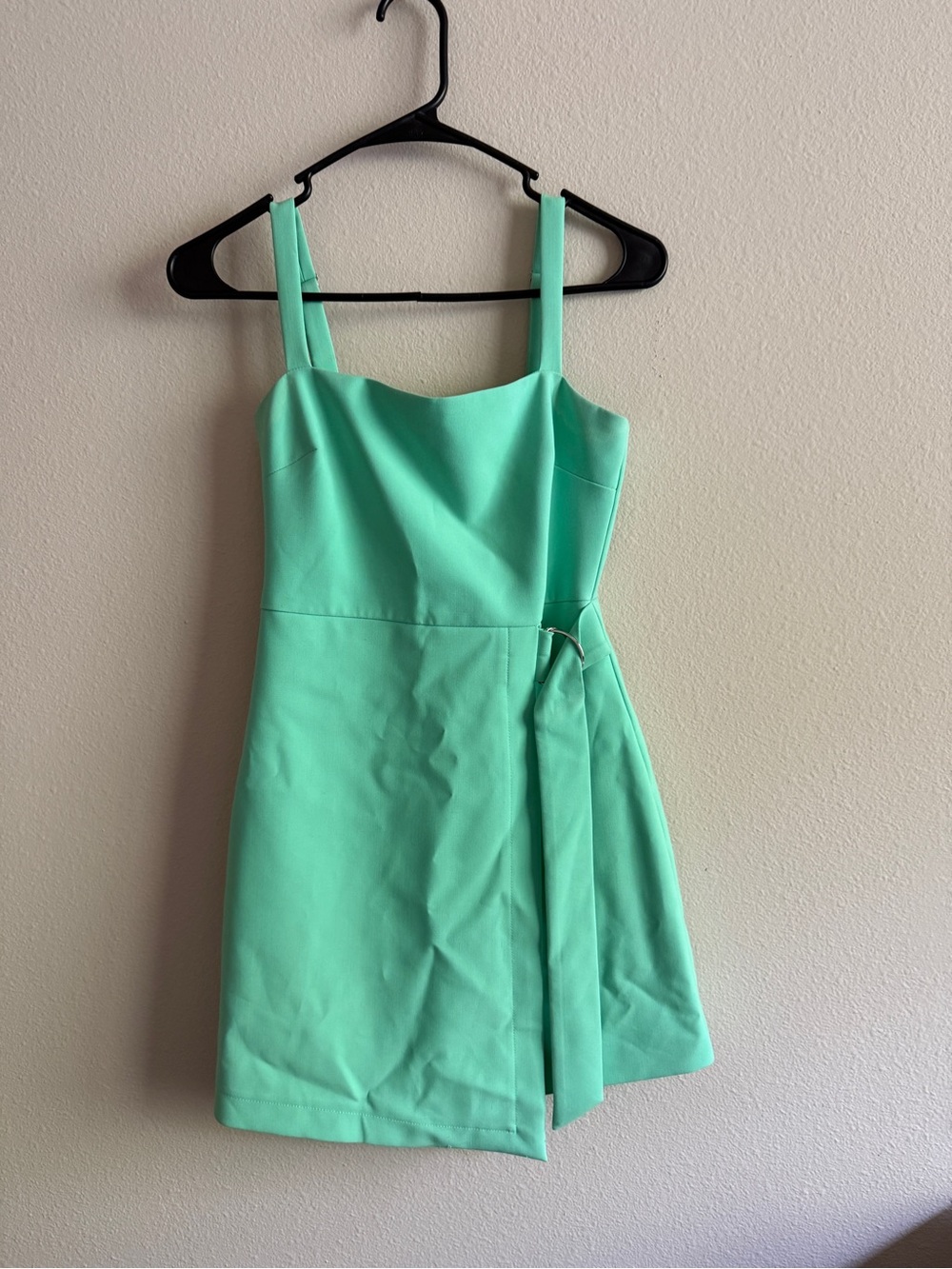 Likely Mint Green Strappy Mini Dress with Side Tie